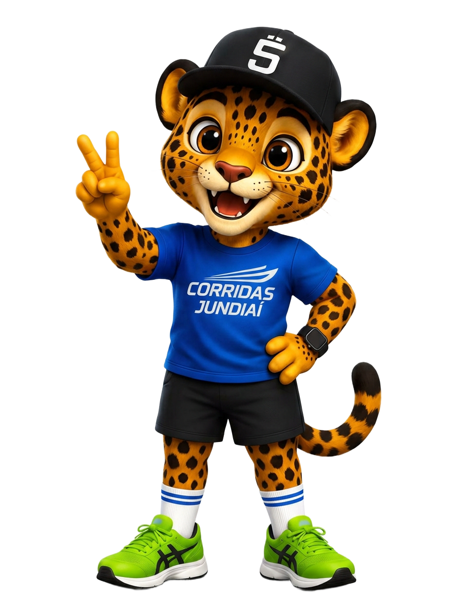 Mascote do Super Treinão Corridas Jundiaí correndo